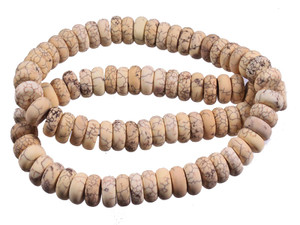 12mm Matte Turquoise Rondelle Beads 15.5" stabilized [t3y12m]