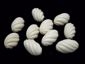 8x12mm Natural Buffalo Bone Rope beads 10pcs. A Grade [zb222]