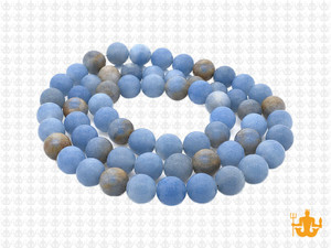 6mm Matte Blue Calcite Round Beads 15.5", Natural [6m6m]