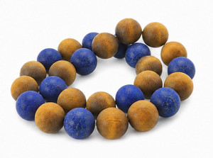 10mm Matte Amethyst, Lapis, Tiger Eye Round Beads 15.5", Natural [10x92m]
