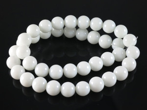 4mm White Obsidian Round Beads 15.5" [4b98]