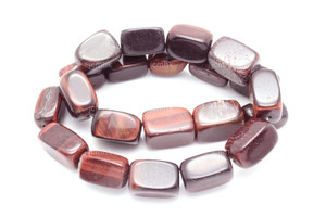 12x18mm Red Tiger Eye Nuggets Beads 15.5" natural [s542]