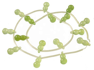 8x18mm New Jade Jar Beads 15.5" 15pcs. natural [wa168]