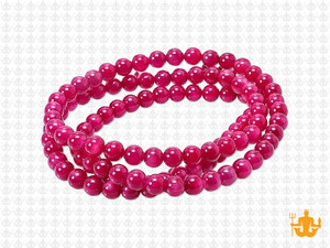 4mm Red Ice Quartz Round Beads 15.5" dyed [4r19r]