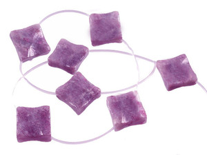 28mm Plum Jade Diamond Beads 15.5" natural [wa195a]