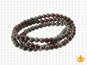 4mm Africa Blood Agate Round Beads 15.5" natural [4r71]