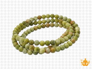 4mm Matte Nephrite Jade Round Beads 15.5" natural [4a18m]