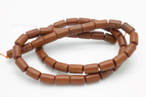 5x8mm Coffee Magnesite Tube Beads 15.5" [t551c]