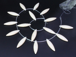 28x8mm white Magnesite Marquise Briolette Beads 10pcs per set [t481w]