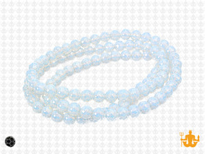 4x3mm Opalite Faceted Rondelle Beads 15.5" synthetic [uc1a43]