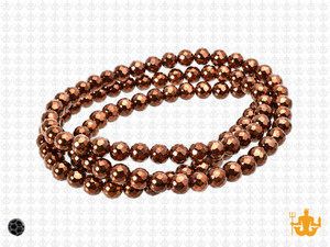 4x3mm Metallic Gold Glass Faceted Rondelle about 15.5" [uc1b18]