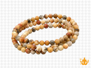 4mm Matte Crazy Lace Agate Round Beads 15.5" natural [4r28m]