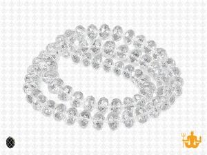 8x6mm Glass Faceted Rondelle Beads 15.5" [uc3a1]