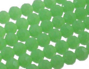 10mm Green Opal Quartz Faceted Round Beads 15.5" synthetic [uc9b3]
