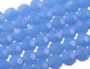 10mm Blue Opal Quartz Faceted Round Beads 15.5" synthetic [uc9b4]
