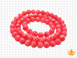 6mm Rose Jade Round Beads 15.5" dyed [6c62]