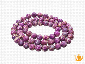 6mm Purple Sea Sediment Round Beads 15.5" dyed [6r55p]