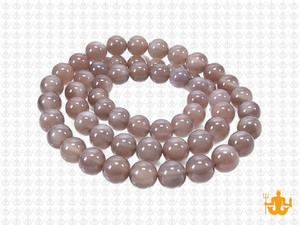 6mm Gray Agate Round Beads 15.5" natural [6r64]