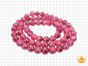 6mm Polish & Matte Amethyst Round Beads 15.5" synthetic [6x26]