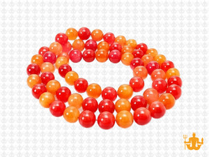 6mm Mix Red Jade Round Beads 15.5" dyed [6x6]