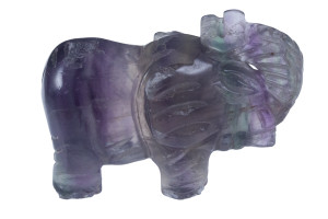 2" Rhononite Elephant Carving Collectible (Measure 50x33x22mm) [yc4]