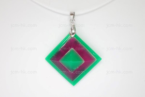 40x40mm Lucite Carved Designer Bead Pendant [z1073]