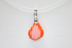 18x25mm Lucite Carved Designer Bead Pendant [z1097]