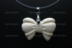 35X25mm Buffalo Bone Bow Tie Designer Bead Pendant [z1284]