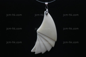 32X68mm Buffalo Bone Carved Designer Bead Pendant [z1293]