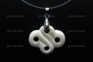 28X22mm Buffalo Bone Carved Designer Bead Pendant [z1344]