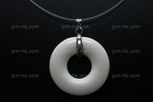32X32mm Buffalo Bone Donut Designer Bead Pendant [z1365]