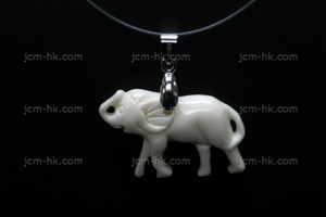 35X25mm Buffalo Bone Elephant Designer Bead Pendant [z1474]