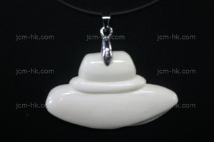 42X26mm Buffalo Bone Hat Designer Bead Pendant [z1488]