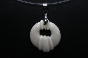 26X28mm Buffalo Bone Designer Designer Bead Pendant [z1496]