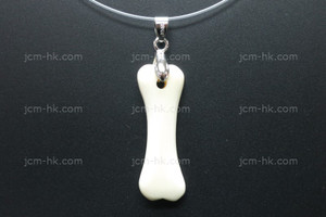 12X38mm Buffalo Bone Designer Bead Pendant [z1574]