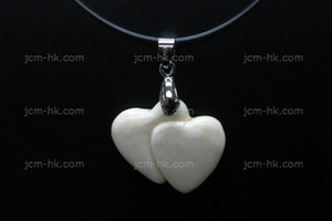 35X25mm Mother Of Pearl Heart Designer Bead Pendant [z1583]