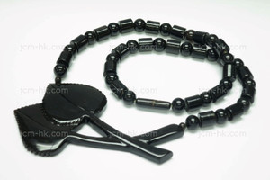 90X55mm Buffalo Horn Beads Necklace 18" [z1847]
