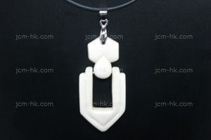25x60mm Buffalo Bone Dangling Designer Bead Pendant [z5046]