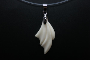 18x35mm Buffalo Bone Carved Designer Bead Pendant [z5060]