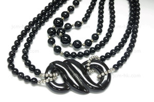 75x40mm Buffalo Horn Necklace 30" [z7724]