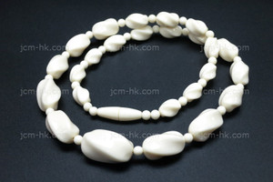 10x6mm-22x12mm Buffalo Bone Necklace 18" [z7754]