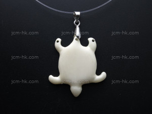 30x32mm Buffalo Bone Turtle Designer Bead Pendant with 2 holes for for Dangling add-on [z8139]