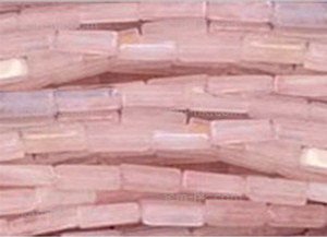 4x13mm Rose Quartz Cube Beads 15.5" natural [h2b1]