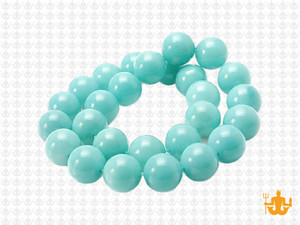 10mm Amazonite Round Beads 15.5" dyed [10d51]