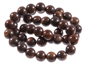 6mm Bronzite Round Beads 15.5" natural [6r72]