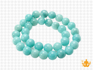 8mm Amazonite Round Beads 15.5" dyed [8d51]