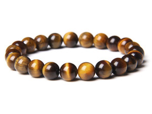 6mm Tiger Eye Elastic Bracelet 7.5" natural [b2d2]