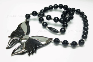 8mm Buffalo Horn Round Beads 20pcs [z1911]