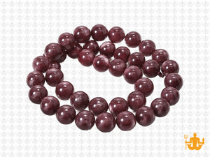 8mm Plum Jade Round Beads 15.5" natural [8b66]