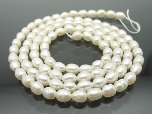2.5-3mm Rice Freshwater Pearl 14-15" A Grade Lustre [p3g]